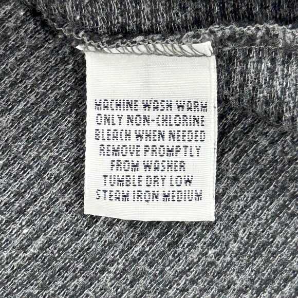 Polo Ralph Lauren Shirt Men L Gray Black Houndstooth Pima Cotton Long Sleeve 90s - Picture 11 of 12